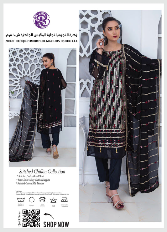 Stitched Chiffon Collection