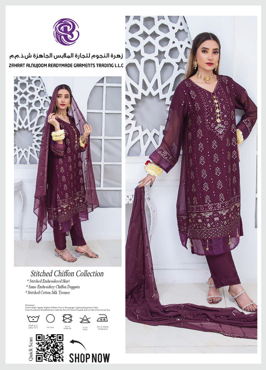 Stitched Chiffon Collection