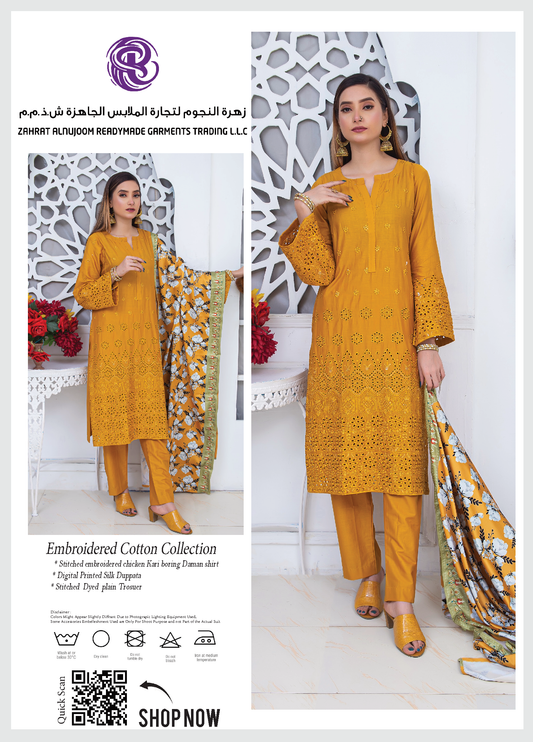 Embroidered Cotton Collection - 3 piece