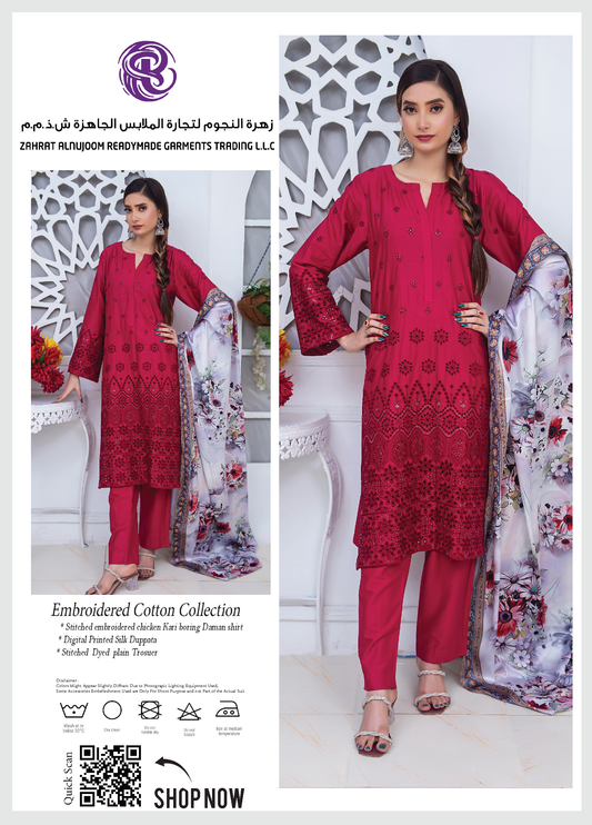 Embroidered Cotton Collection - 3 piece